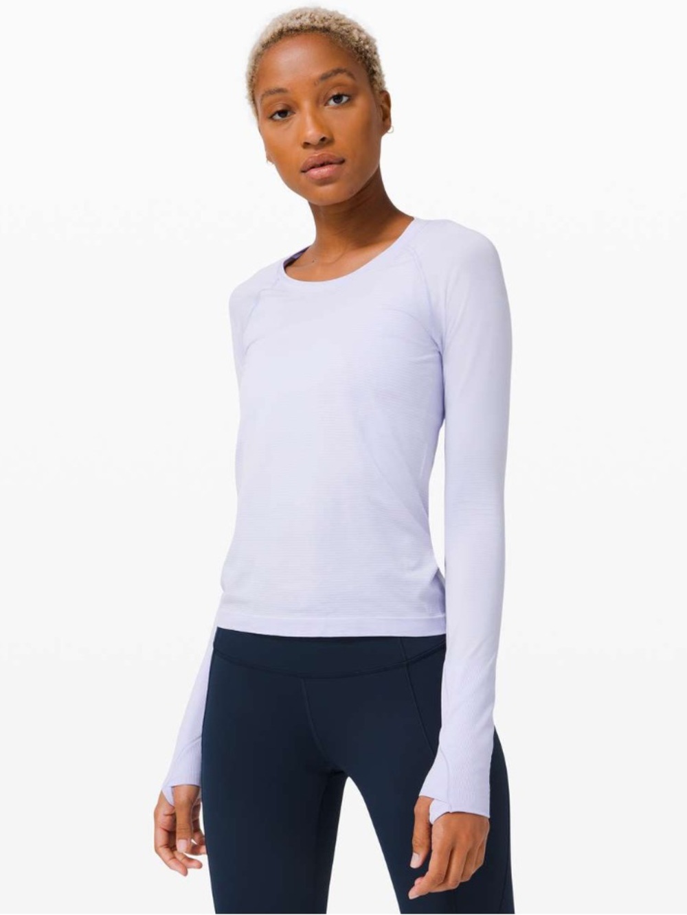 Lululemon Swiftly Tech Long Sleeve Shirt 2.0 Race Length in Serene Blue
